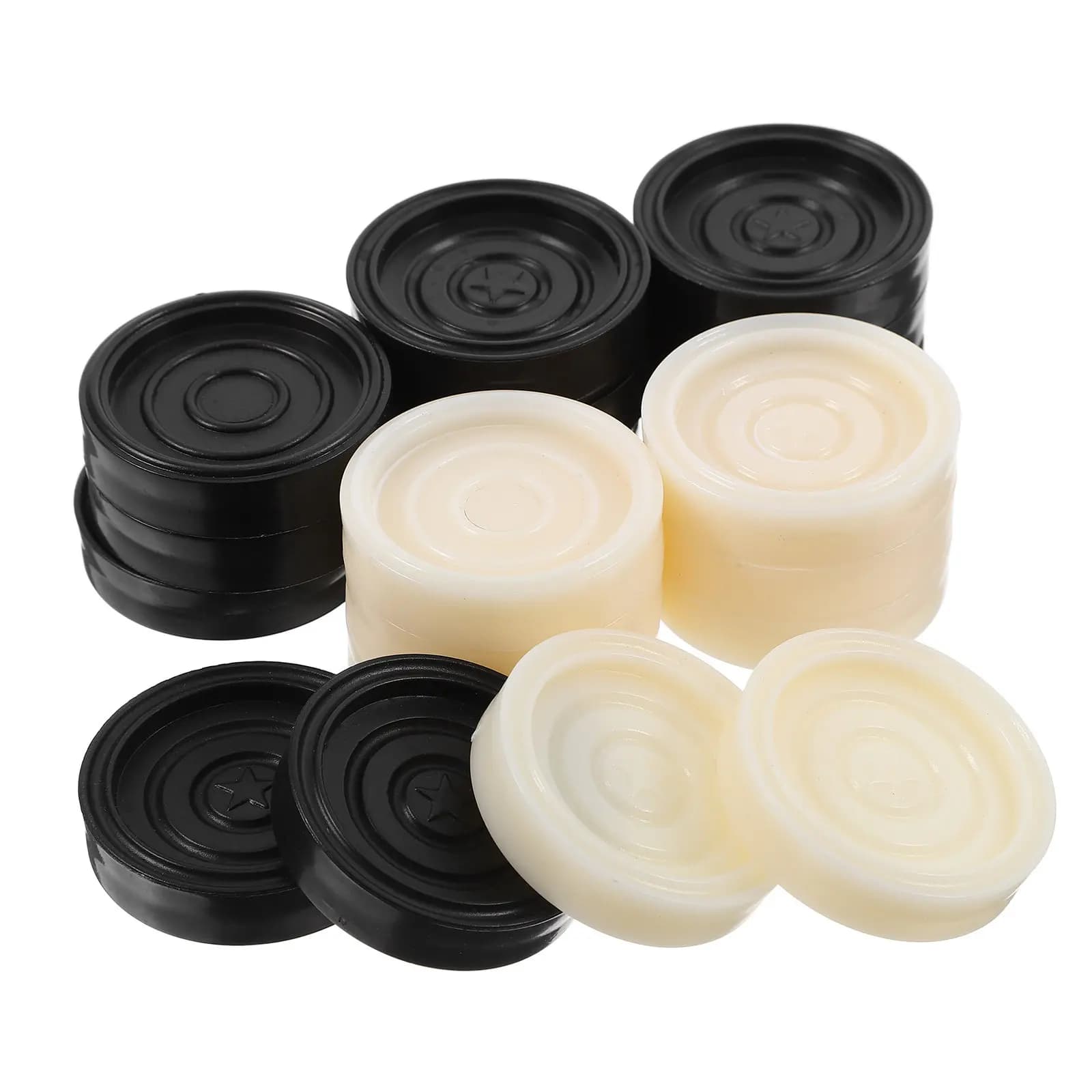 Set di 24 Pezzi Premium in ABS per Gioco da Tavolo, Versatile per Dama, Backgammon, Scacchi, Compatto e Ideale per Viaggi