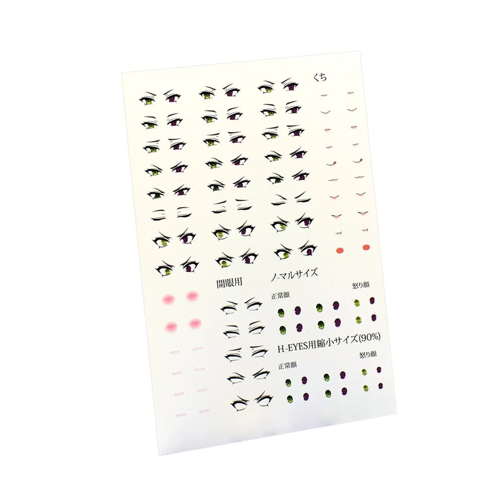 SH 1/12 Decal Machine Girl ST01B ST01C Susanowo Adesivo per acqua con espressione degli occhi a forma di