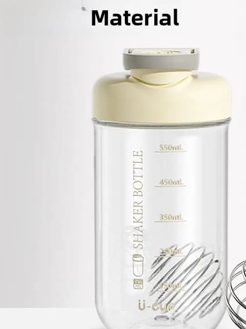 Tritan Plastic Fitness Portable Shaker with Free Scale, Protein and Beverages for Gym