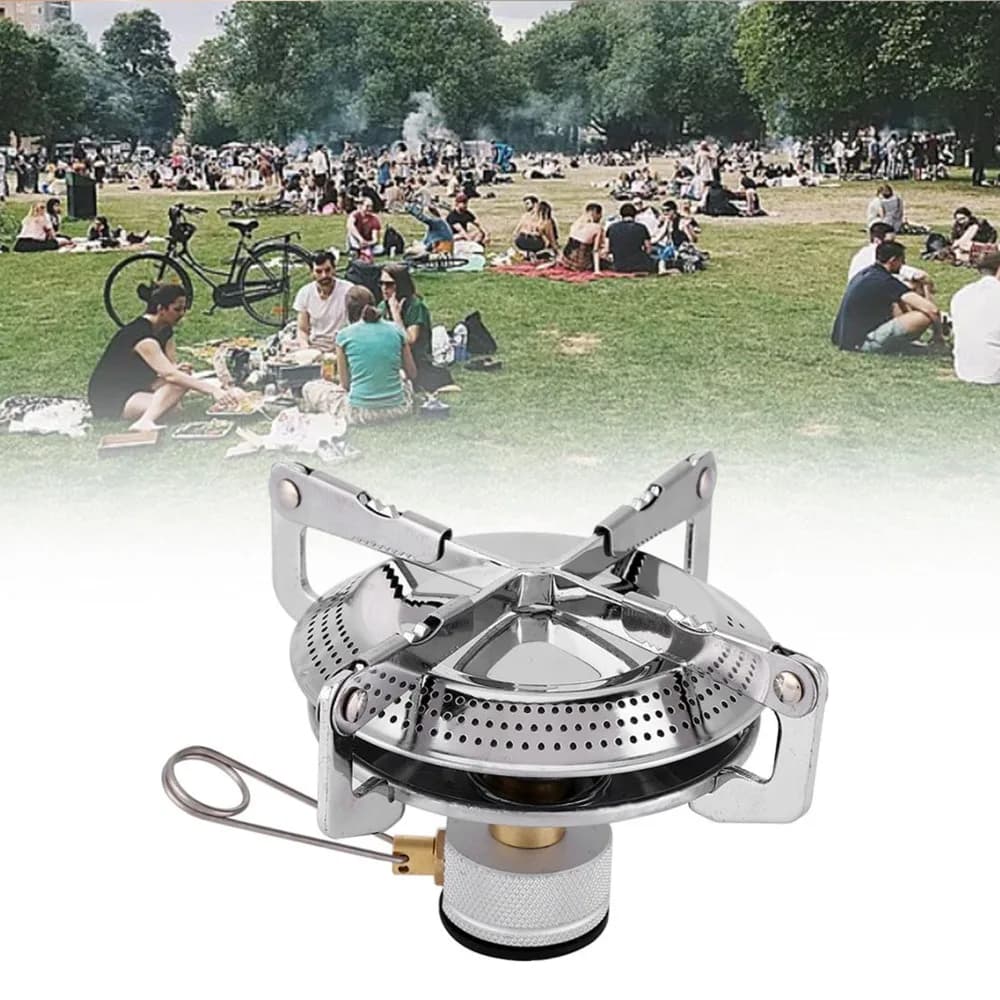 Durable Windproof Camping Stove Lightweight Foldable Mini Camping Stove Outdoor Gas Stove Picnic Cooking