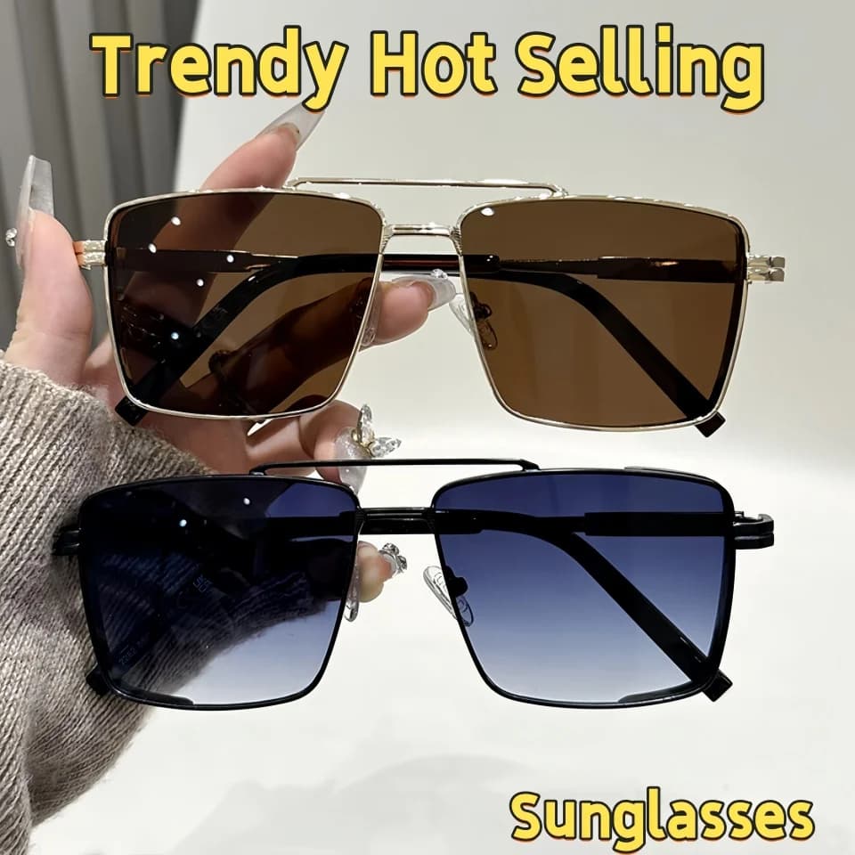 Hot Selling Retro Style Metal Pilot Style Frame Neutral Fashion Outdoor Driving Vacation Shopping UV Protection Sunglasses UV400