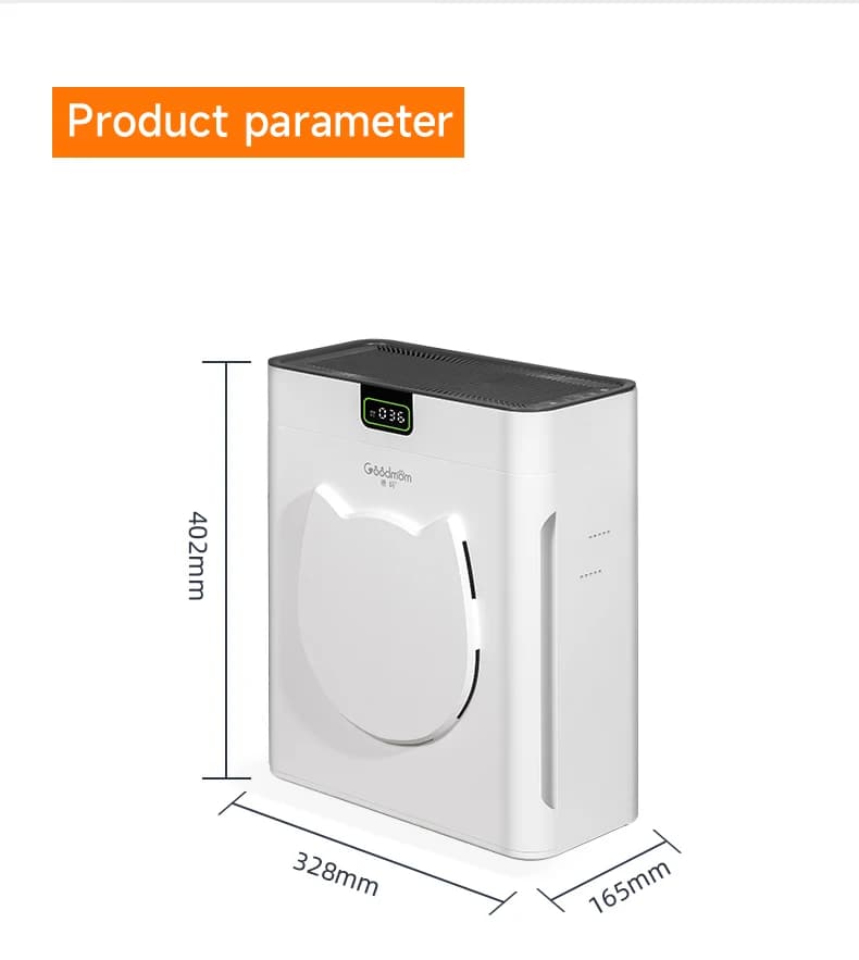 Purificatore d'aria per animali domestici, potente rimozione di odori e batteri, completamente automatico, rimuove peli galleggianti e filtra allergeni