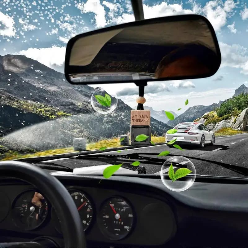 Car Deodorant Pendant Glass Perfume Pendant 8 ml Reusable Diffuser Bottle Deodorant for Vacuum Environment with Scent Oil