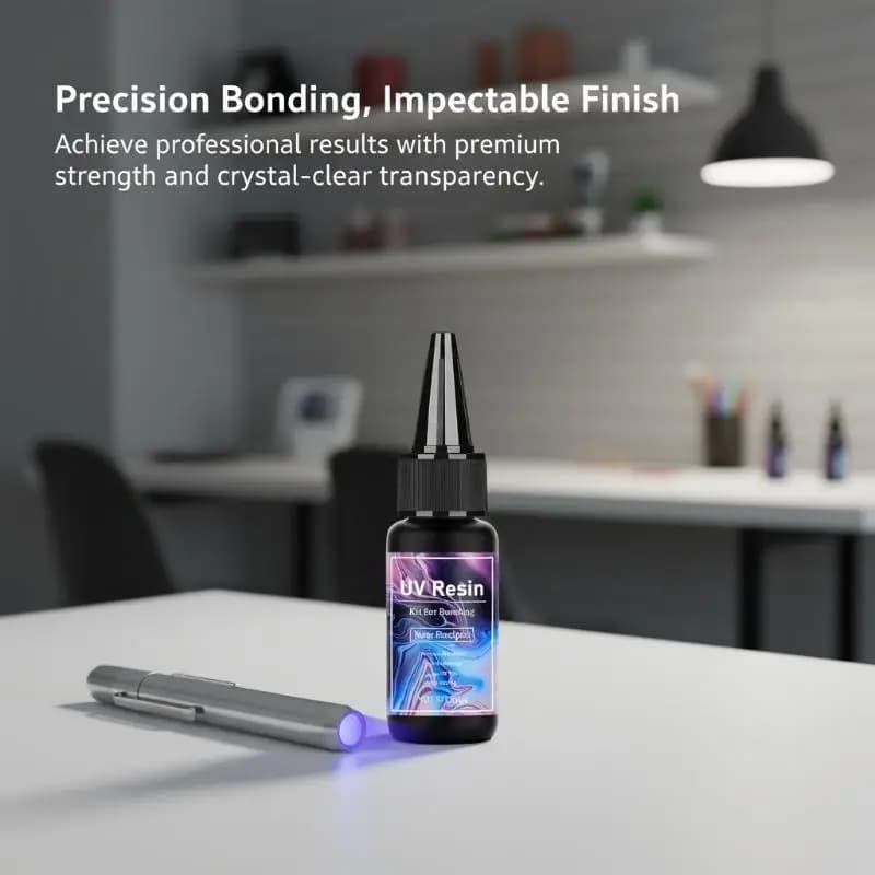 Colla Epossidica UV 20g/30g/50g per Creazione di Gioielli, Alta Trasparenza, Asciugatura Rapida, Alta Durezza, per Lampada UV, Decorazioni Fai-da-Te
