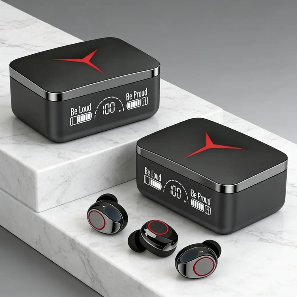 TWS Bluetooth wireless headphones with touch control, sports headphones, Hi-Fi stereo headphones for gaming, compatible with smartphones