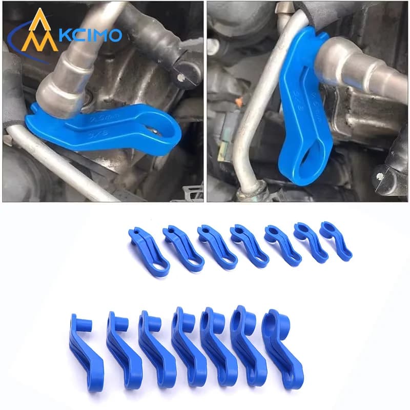 7Pcs AC Fuel Line Disconnect Tool Set, Transmission Oil Cooler Line Quick Remover Tool Kit, Auto Air Conditioning Fuel Pipe