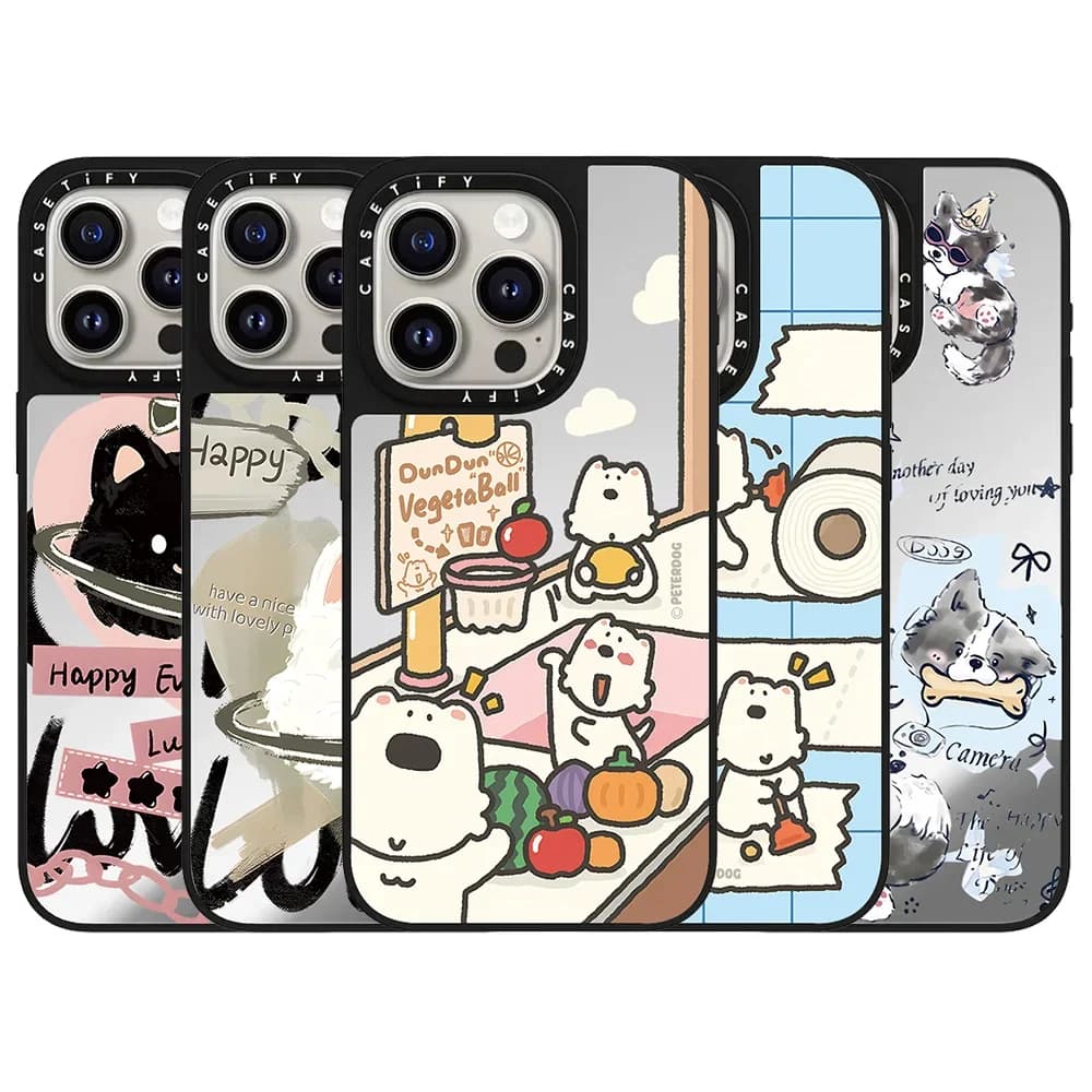 CASETiFY Serie Puppy Stampa West Highland Cover Protettiva Magnetica per iPhone 17 13 14 Pro Max 16 15 Plus Air