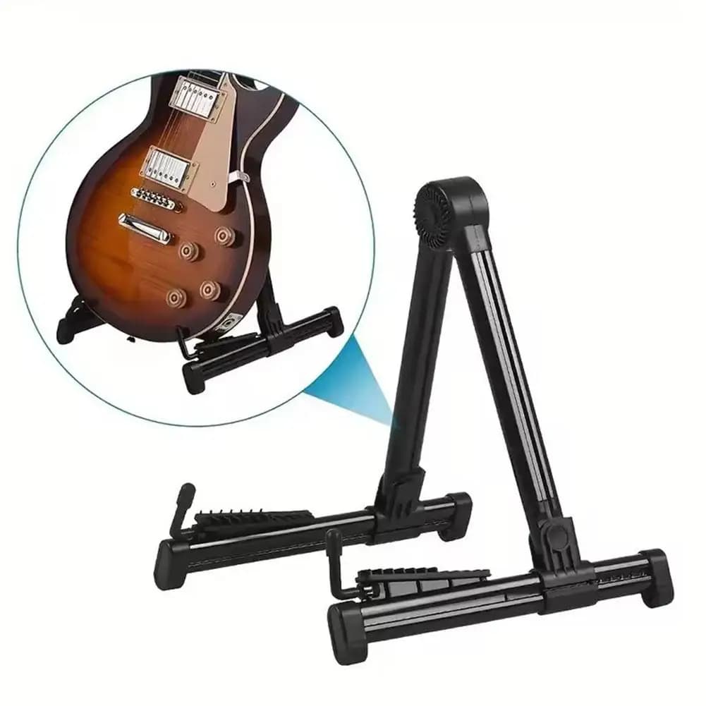 Portable Guitar Stand Folding A Frame Floor Universal ABS for Acoustic Classical Electric Bass Guitars Banjo Ukulele Wholesales