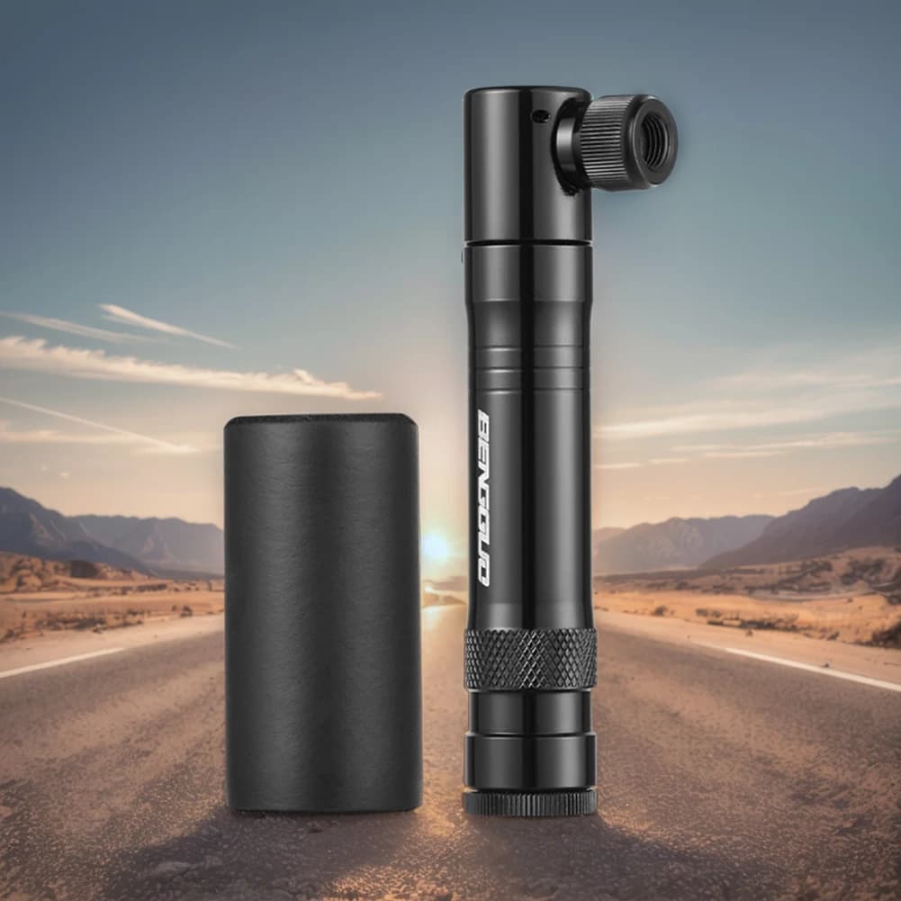 Air CO2 Inflator with Tubeless Tire Repair Kit Schrader & Valve Portable Tire Inflator Aluminum Alloy for MTB Road Bike