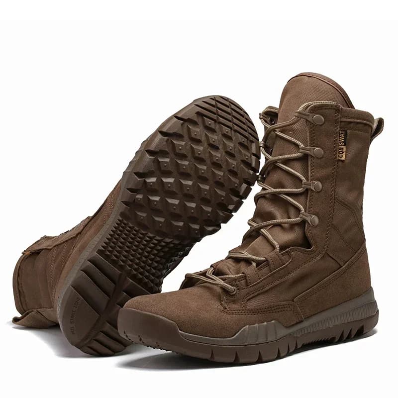 Stivali da esterno Stivali leggeri alti Stivali da uomo traspiranti in rete Ragazzo Deserto Scarpe antiscivolo Scarpe da trekking per coppia con design stringato