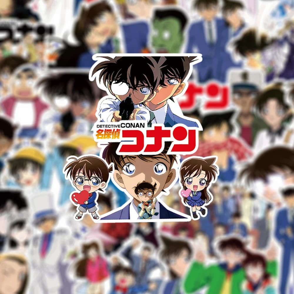 10/30/80pcs Classic Anime Detective Conan Adesivi Cartoon Decalcomanie FAI DA TE Skateboard Notebook Telefono Impermeabile Graffiti Sticker Pack