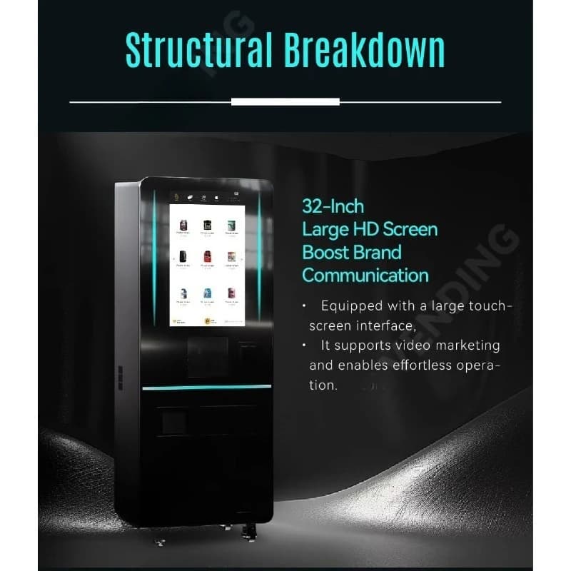 Customized Commercial Protein Powder Vending Machine Automatic Smart Supplement Kiosk with Large Capacity for Airports and Malls