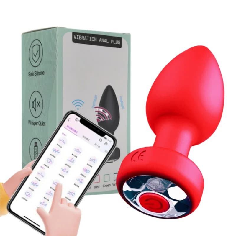 10 Vibratori Anali Espandibili in Silicone con Telecomando, Batteria Ricaricabile, Massaggiatore Prostatico