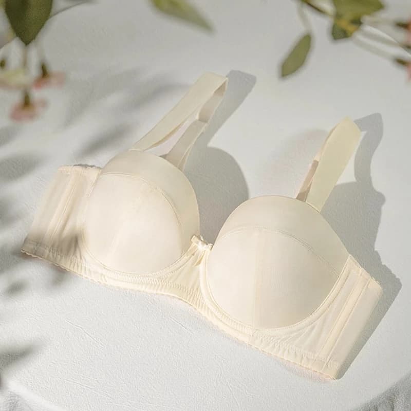 Reggiseno minimizzatore liscio per donna Supporto laterale a copertura totale Lingerie wireless anti-cedimento Comoda maglietta Reggiseni Intimo