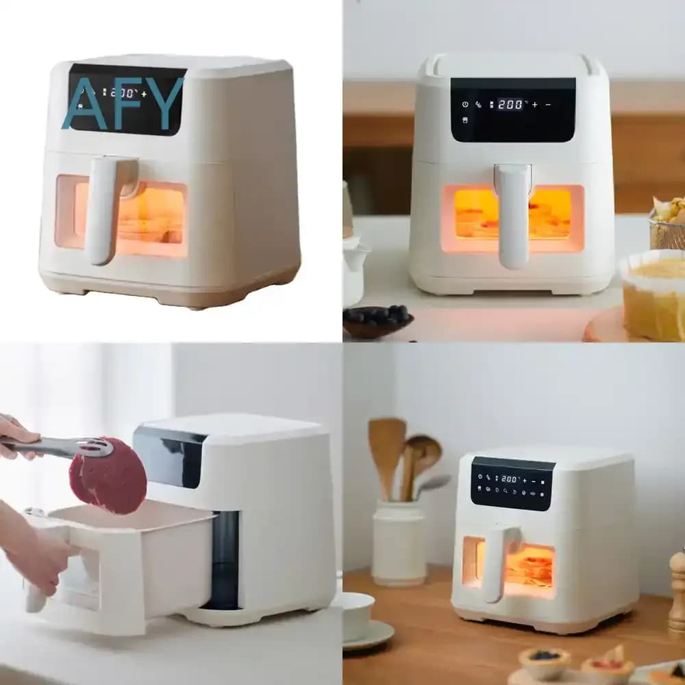 for Home Electric Frying Pan for Air Fryer 5L Intelligent Large Capacity Multi Functional All Metal Inner Cavity 3D Printed