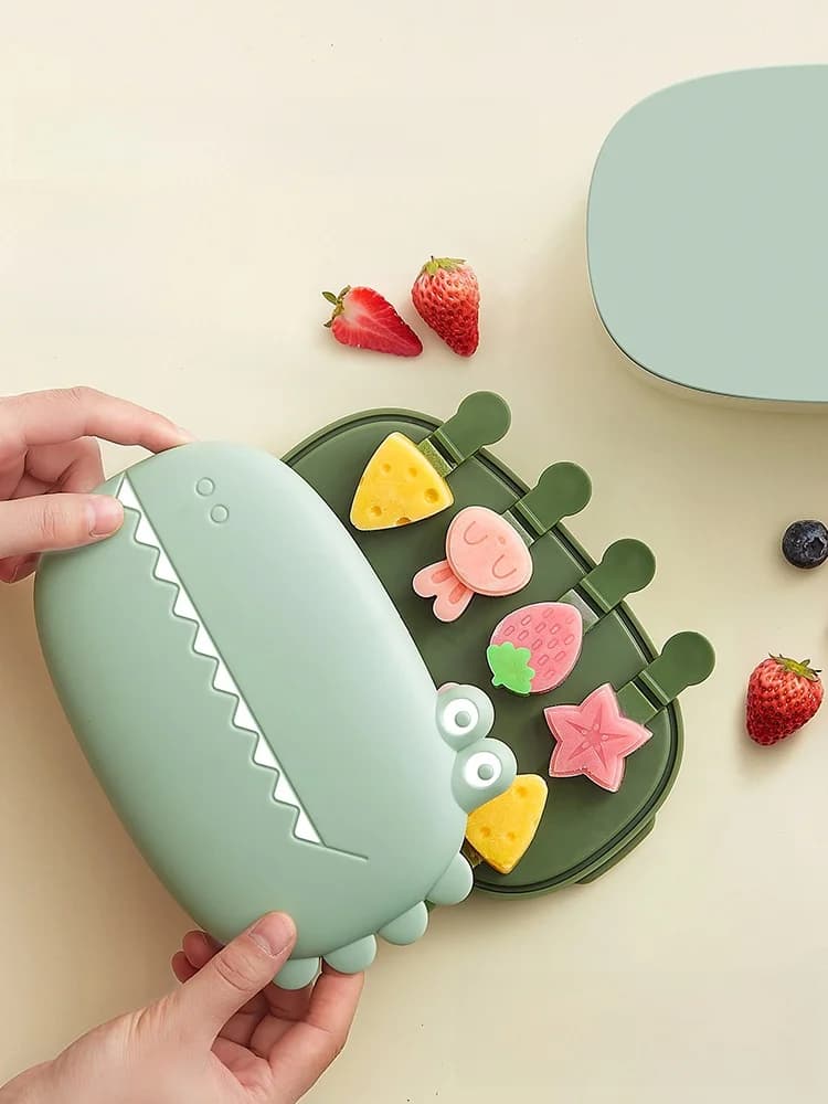 Stampo in silicone per ghiaccio a barretta per alimenti, per bambini, uso domestico, utensile da cucina, stampo per ghiaccio a forma di formaggio, vassoio per ghiaccio