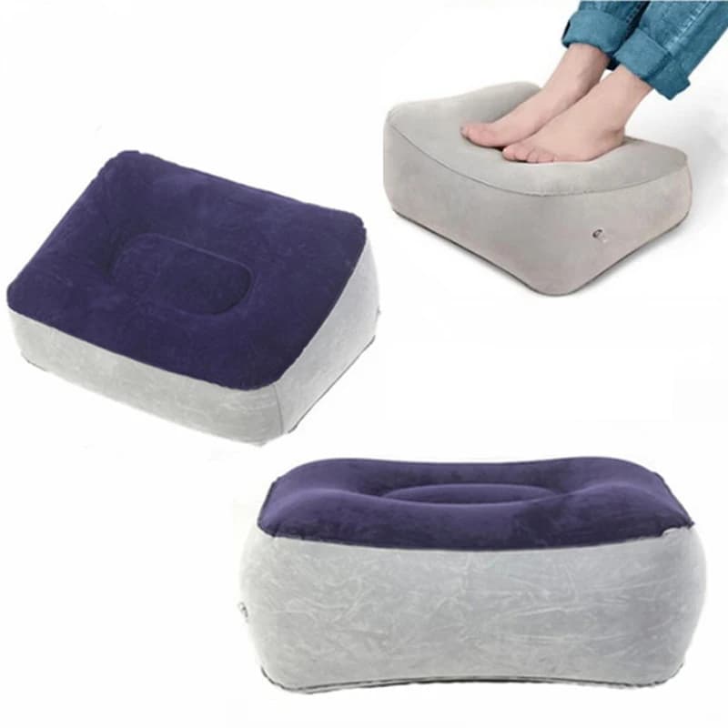 Cuscino gonfiabile per poggiapiedi Cuscino d'aria per poggiapiedi in PVC per viaggi, ufficio, casa, gambe, piedi rilassanti, strumenti sotto la scrivania