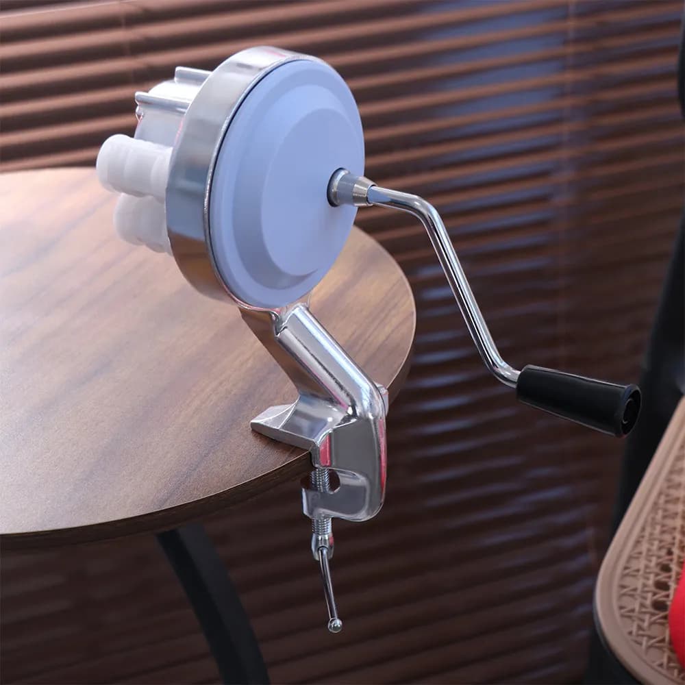 Macchina Manuale per Pasta con Manovella, Ergonomica in Lega di Alluminio, per Maccheroni e Fettuccine, Facile da Usare