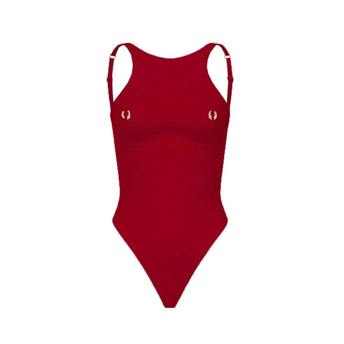 Sexy Color One-Piece Swimsuit for Women High Waist Bikini Cross-Border High Waist Nylon Fabric Short Pants Swimsuit