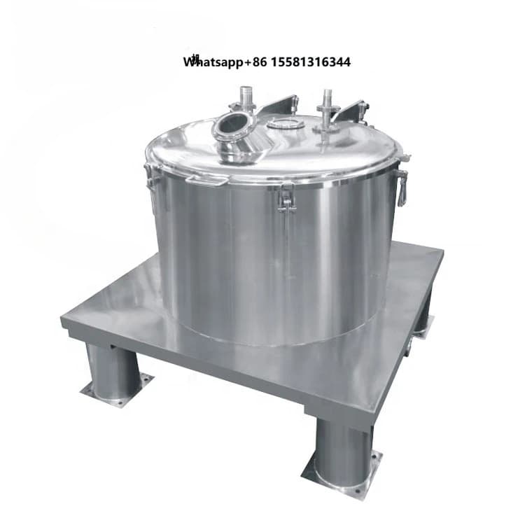 High Speed Industrial Water Oil Solid Liquid Separator PLC Control Hanging Bag Filter Flat Unloading Centrifuge for Paint