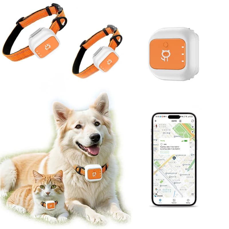 Pet GPS Tracker Collar Adjustable Long-Lasting Battery Smart Global Pet Locator Tracker For Cats And Dogs Dustproof Waterproof