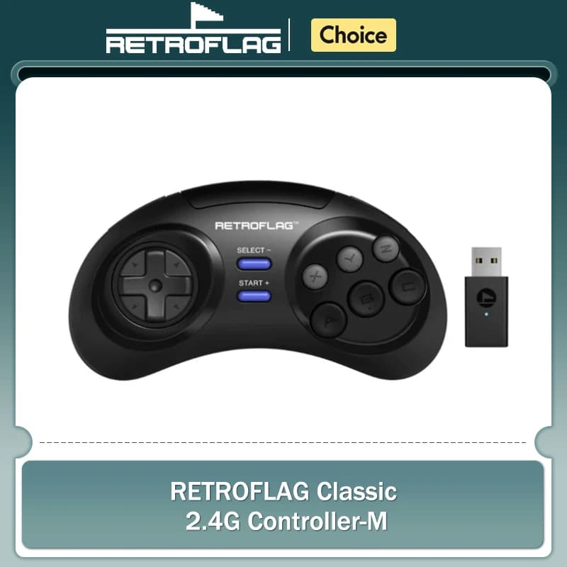 Gamepad USB controller classic RETROFLAG 2.4G wireless controller for switch compatible with Raspberry Pi / Windows / MD mini / MD mini 2