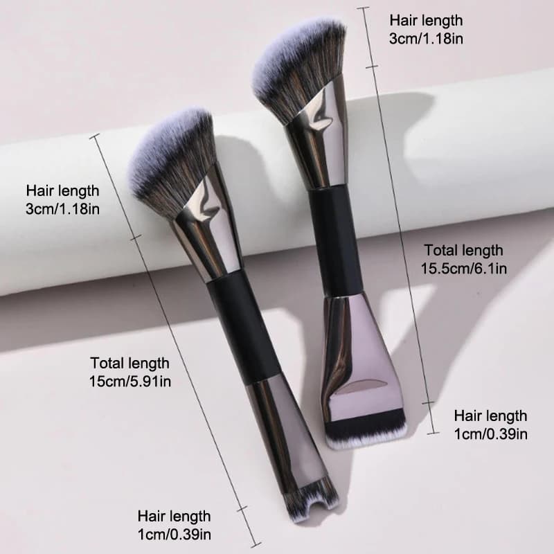 Double Head Make-up Brush Powder Fard Brush Background Brush U-shaped U-shaped U-shaped U-shaped Shade Brush