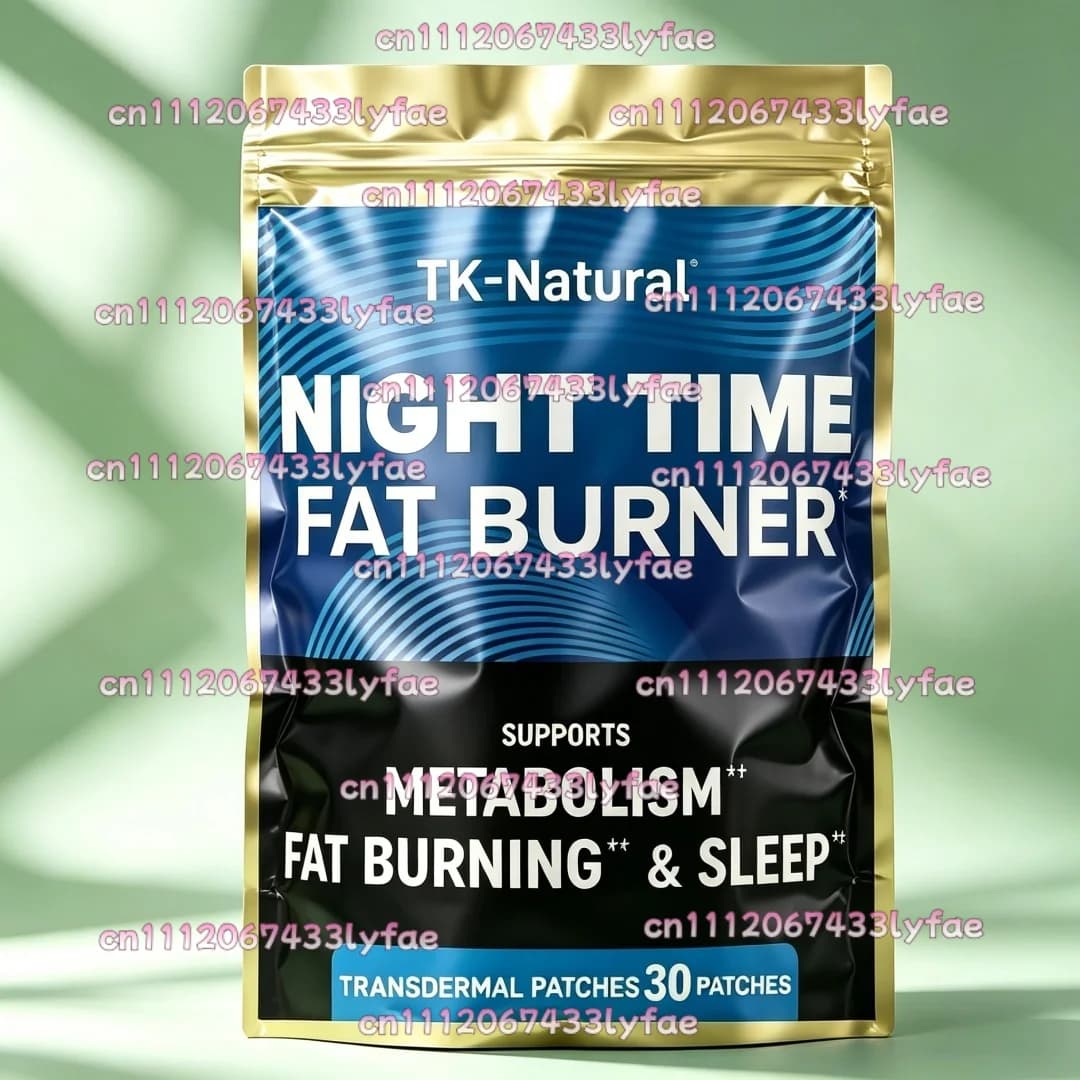30 Patches Night Time Fat Burner Transdermal Patches for Weight Loss Support & Sleep Aid Appetite Suppressant, Carb Blocker
