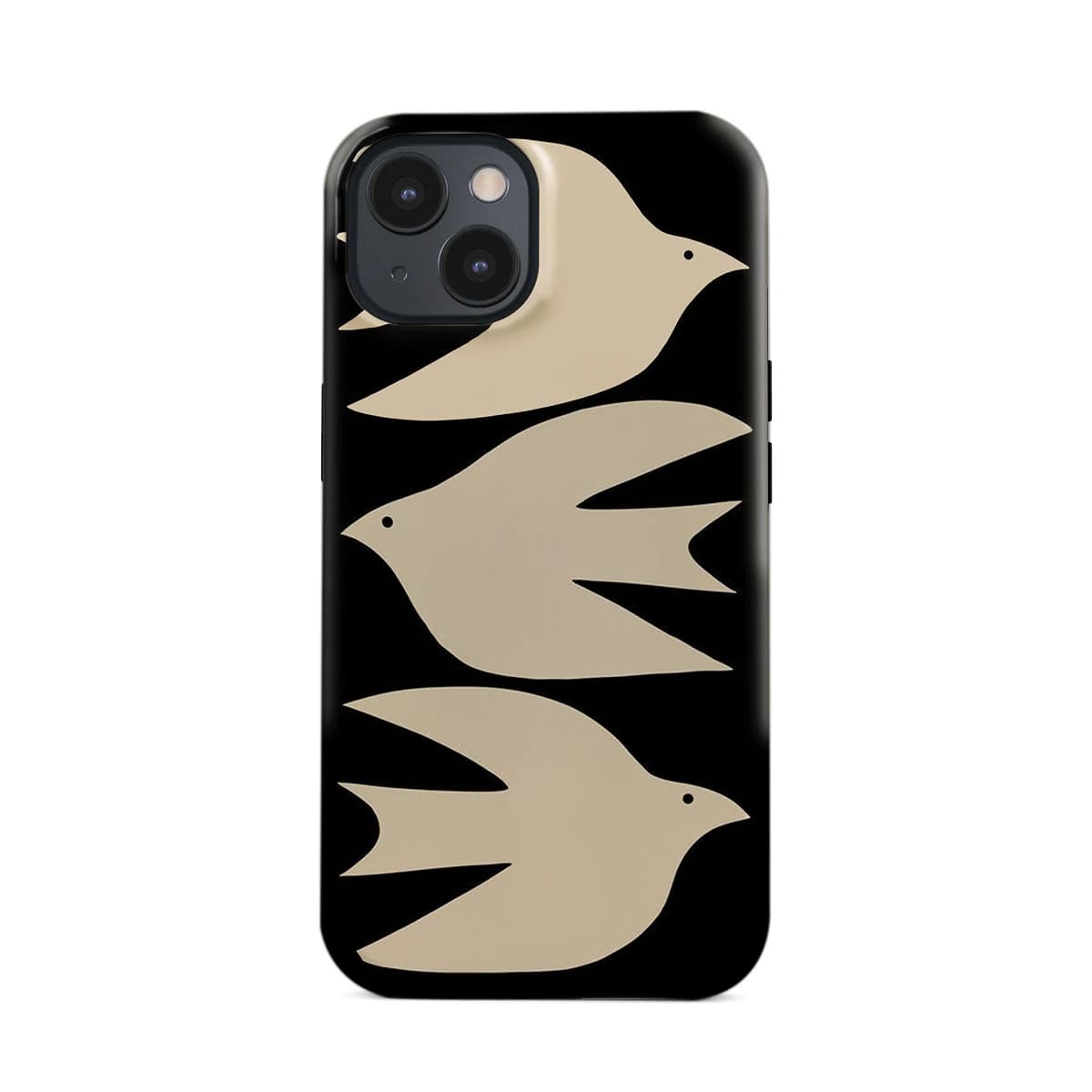Magnetic Phone Case for IPHONE 16ProMax 15 14 13 12 11 16e PRO Plus Black white silhouette Hard Acrylic Shockproof Cover Funda