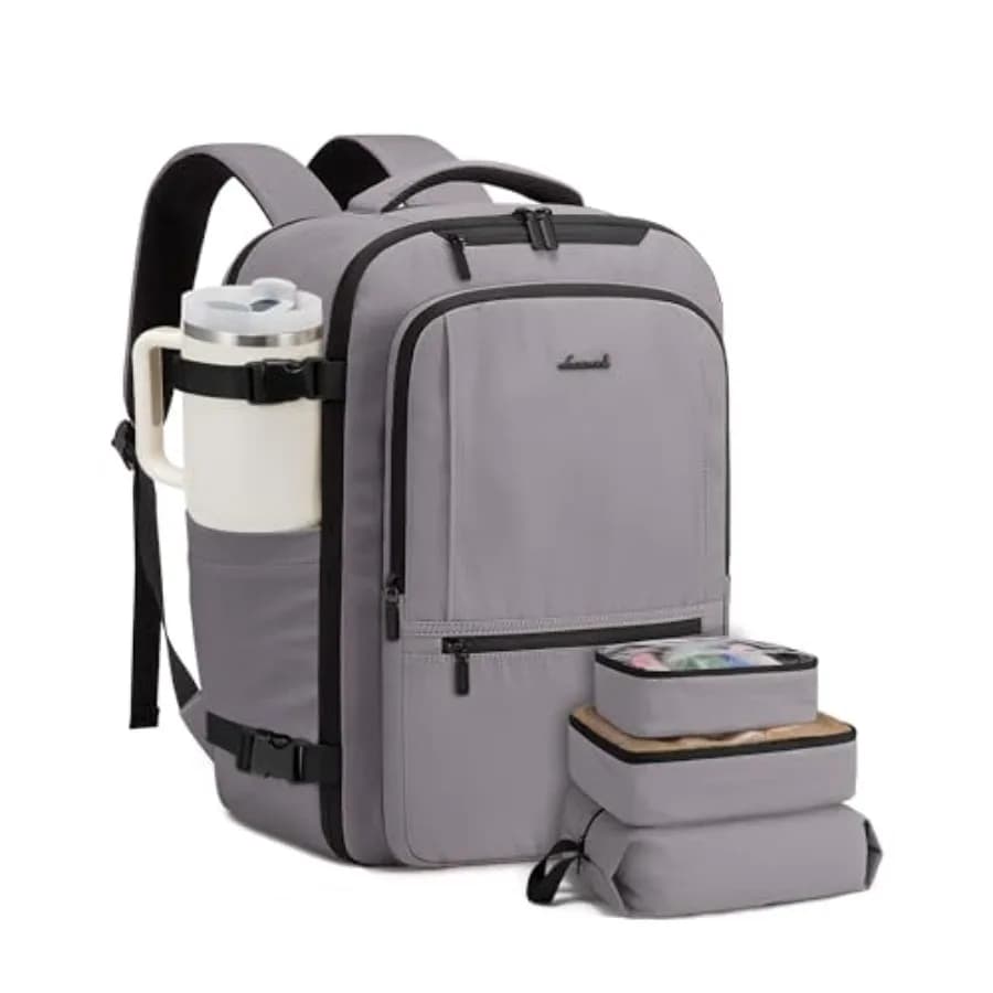 Zaino da Viaggio per Donne e Uomini, 40L, Grande Zaino da Cabina Approvato TSA, Borsa Weekend Resistente all'Acqua