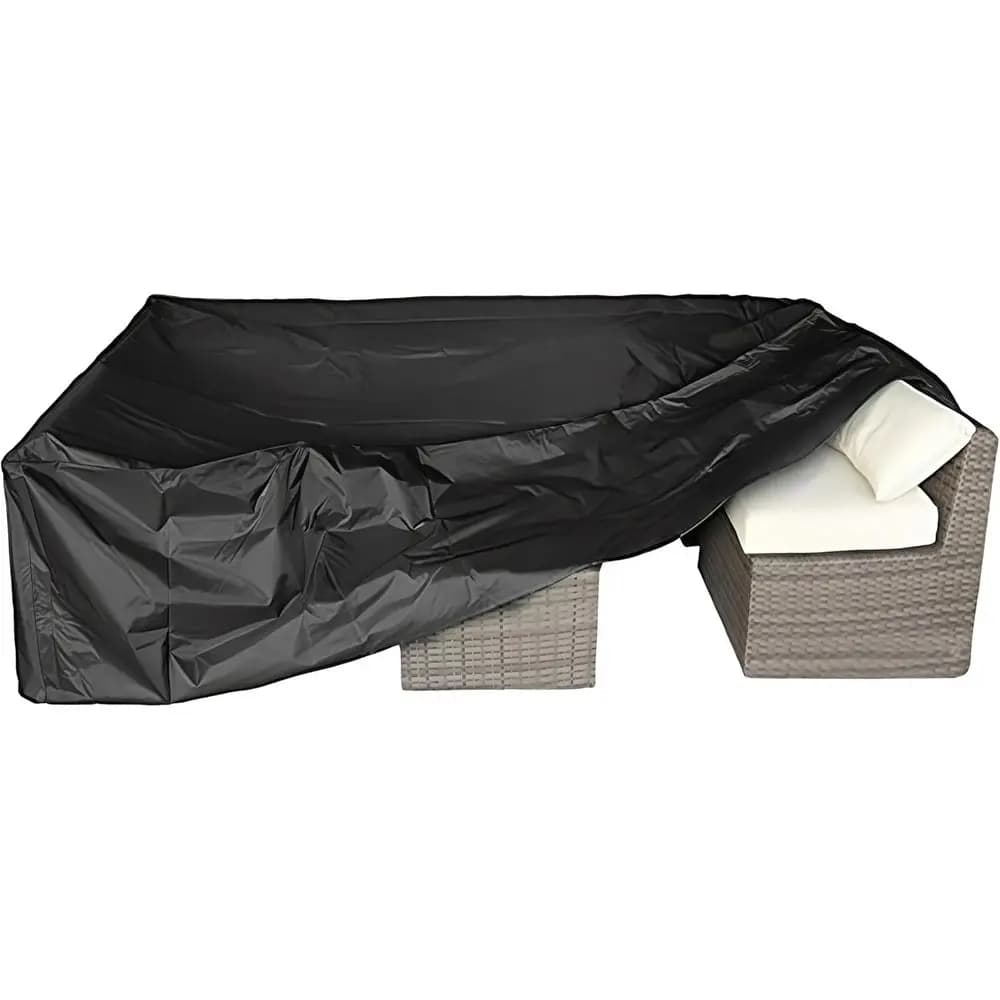 Large Outdoor Sectional Sofa Set Cover, Water-Resistant, 126 L x 126 W x 32 H