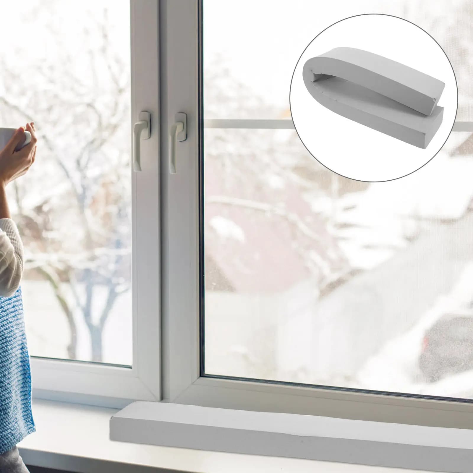 Windowsill Sponge Strip Thickened High Density Sponge Condensation Absorber Moisture Absorber Weather Stripping Water Absorbing