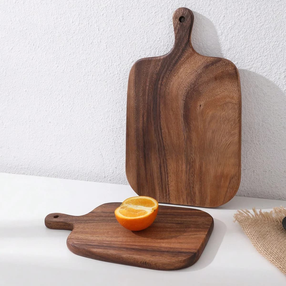 2Pcs/1Pc Acacia Wood Cutting Board Bread Board Cheese Tray