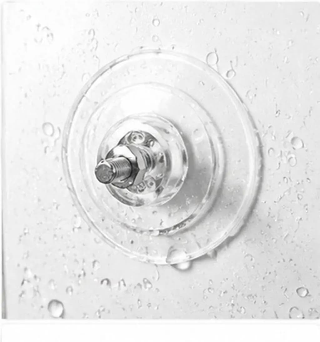 4Pcs Threaded Suction Cup with Screw M8 85Mm Clear PVC Suction Hook for Glass Tile Smooth Surface Bathroom Kitchen Wall Free
