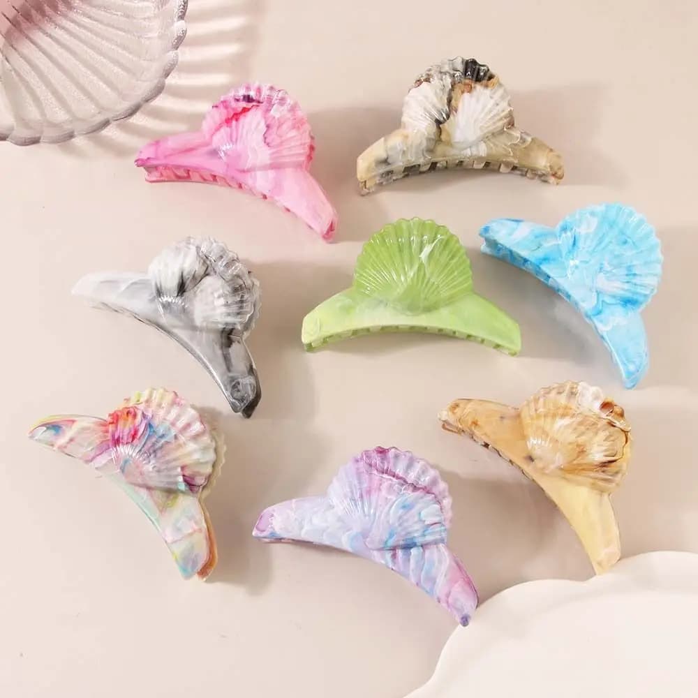 Hair clips in the shape of shell clasp in vinegar Beauty Crab Hairgrip headdress beach fork claws for hair accessories for Styling