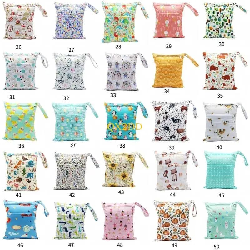 QX2D Borsa multifunzionale per pannolini per bambini Borsa e traspirante Borsa per pannolini da viaggio leggera