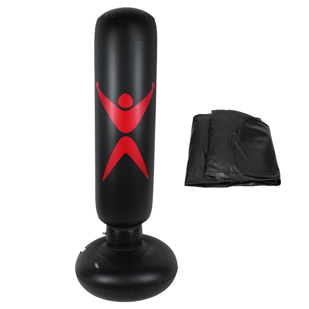 PVC Fitness Hit Sandbag Adults Children Inflatable Column Tumbler Punching Bag