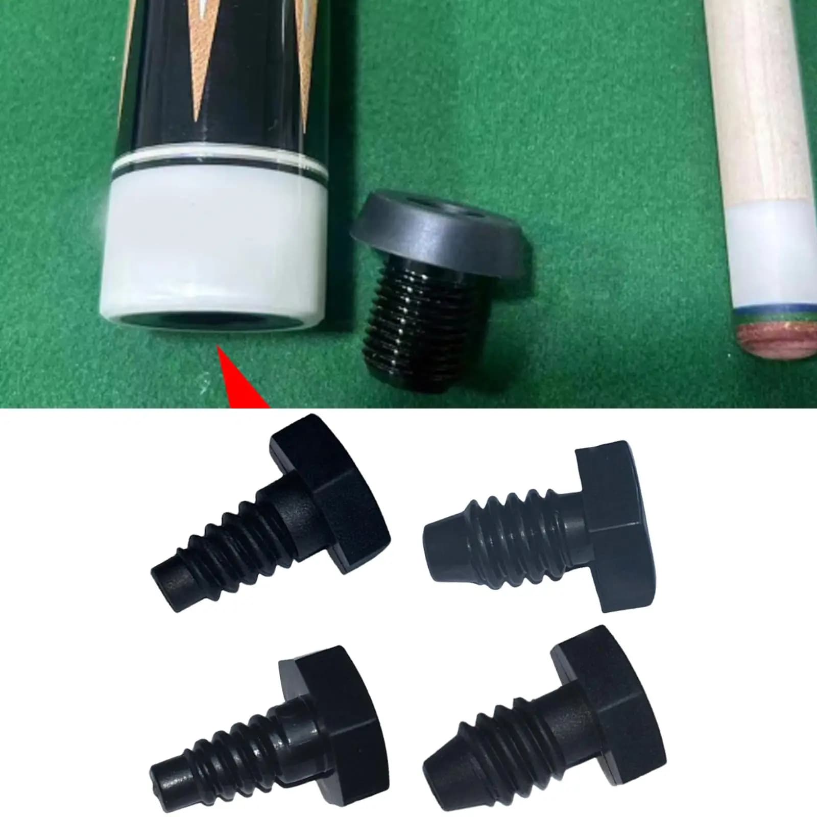 Copertura Inferiore per Stecca da Biliardo, Resistente agli Urti, Paracolpi in Gomma Morbida, Accessorio per Riparazione Biliardo, Strumento per Giochi di Biliardo
