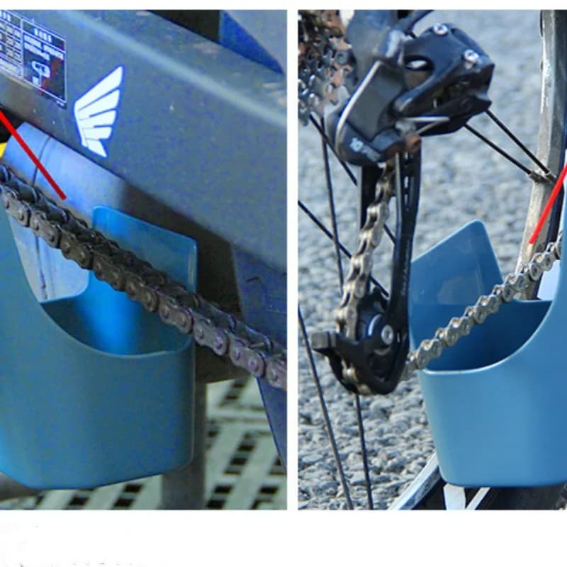 Bicycle Oil Pollution Storage Box, Outdoor Chain Cleaning and Decontamination Box, Mountain Bike Riding Maintenance Tool