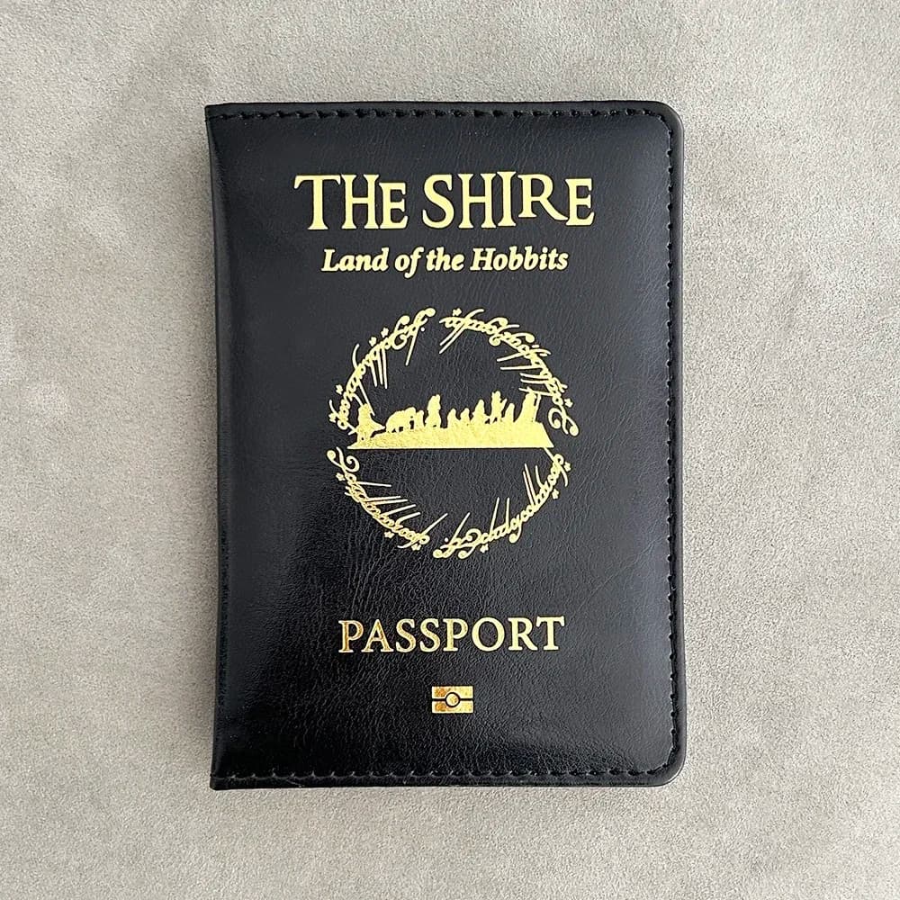 Shire of The Hobbit Copertina per passaporto Accessori da viaggio Regali per la famiglia Porta passaporto Kingdom of Fairy Hobbiton