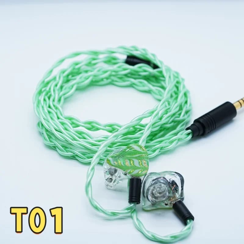 Cavo IEM XINHS HIFI T01 in rame puro aggiornato con connettore 3.5/4.4mm 2PIN/QDC/MMCX per cuffie da gioco KZ
