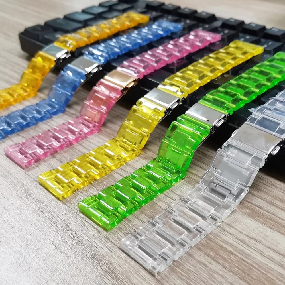 Cinturino trasparente Glacier per Samsung Galaxy watch 6/5/pro/4/classic/Active 2 braccialetto huawei gt 2-3-pro-4 cinturino per orologio 20mm/22mm