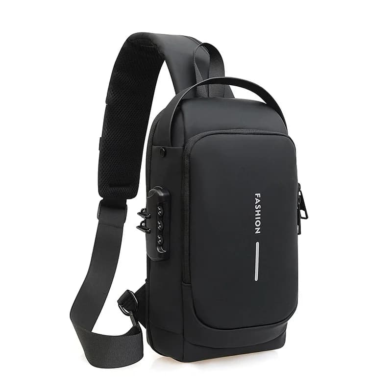 Nuova borsa da petto per uomo Borsa a tracolla Borsa a tracolla USB impermeabile Borsa a tracolla da viaggio antifurto Designer di moda di lusso