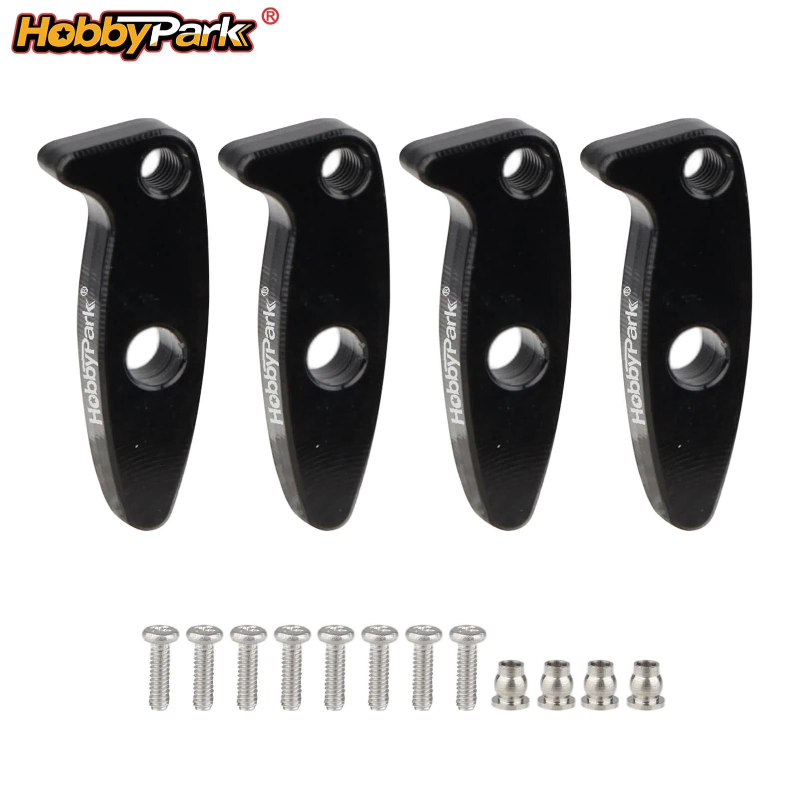 Hobbypark Aluminum Suspension Flex Blades for Axial SCX30 1/30 RC Crawler Upgrade Parts, High Articulation, Improved Ground Clea
