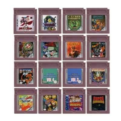 GBC Gioco Cartuccia per videogiochi a 16 bit Scheda console Alpha Warriors Duke Nukem Treehouse of Horror per GBC/GBA
