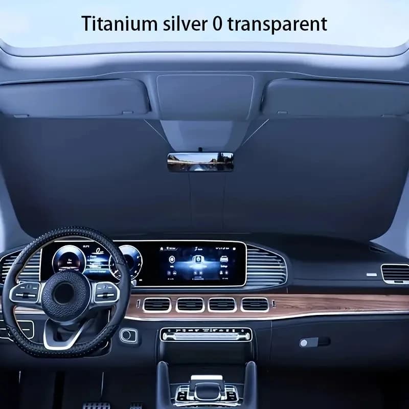 Car sun visor, double-ring sun visor, front windshield heat insulation and light-blocking, summer sun visor, sun protection