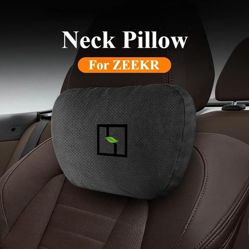 Per Geely Zeekr 7X 001/007/X/009 Poggiatesta Cuscino per il collo Supporto lombare Pelle scamosciata Quattro stagioni Cuscino protettivo confortevole per la vita