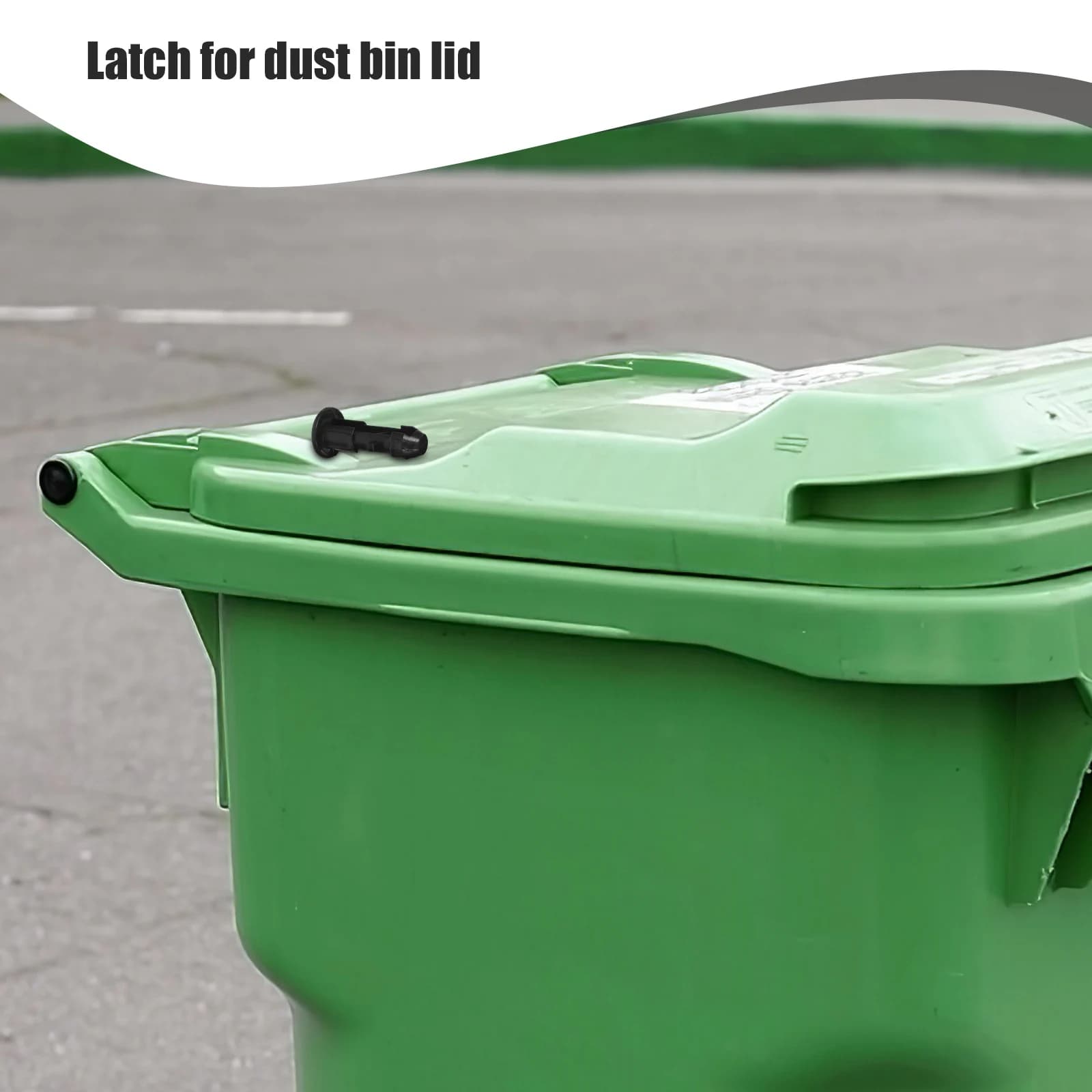 10 pz Coperchio del Bidone della Spazzatura di Ricambio 240L Coperchio del Pattumiera Chiusura Fibbie in Plastica Contenitore della Spazzatura Esterno Robusto Accessori di Collegamento