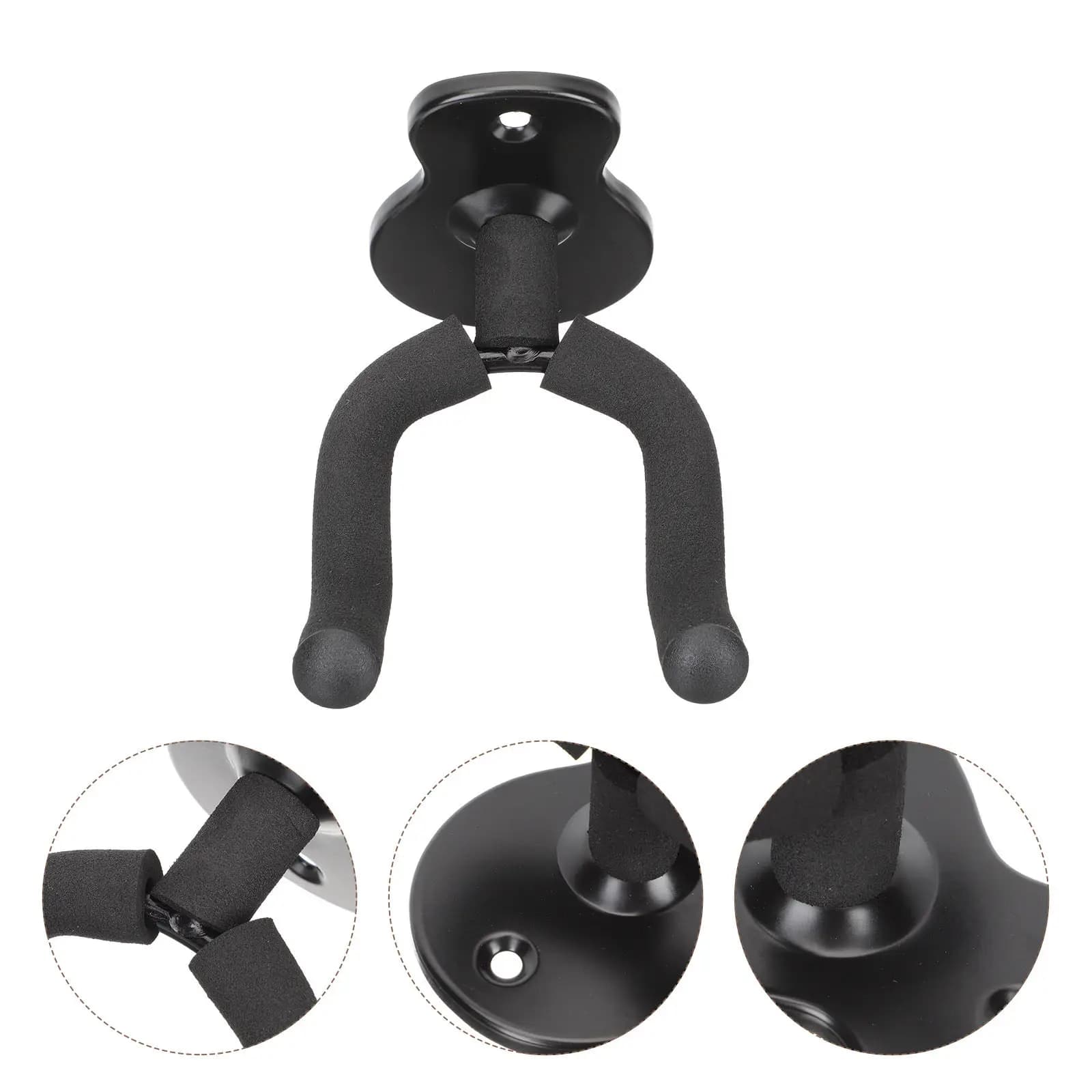 Set di 1 supporto da parete per ukulele, chitarra, basso, violino, espositore orizzontale, gancio resistente per riporre gli strumenti