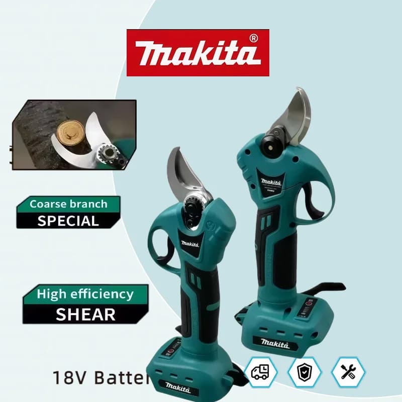 Original Makita 18V Battery Professional Cordless Electrician Scissors Pruning Shears Cutter Wireless Drills Tools Garden Pruner